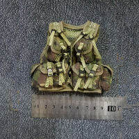 16 Jungle Camouflage Green เสื้อกั๊กยุทธวิธีรุ่นสำหรับ12 Figures