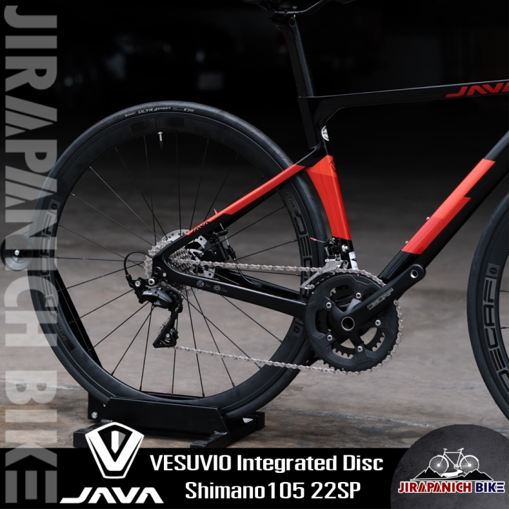 จักรยานเสือหมอบ-java-รุ่น-vesuvio-integrated-disc-ตัวถังคาร์บอน-ชุดเกียร์-shimano-105