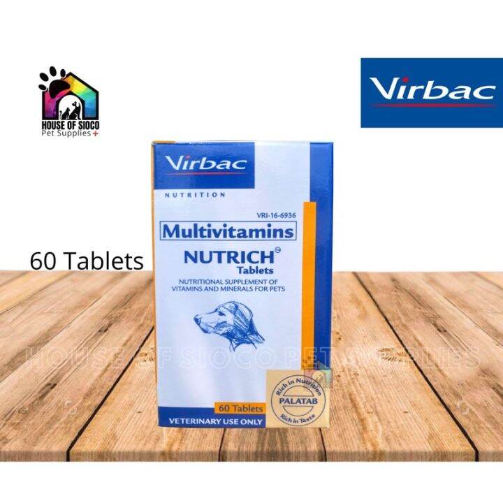 Virbac Nutrich Tables for Pets 60 tabs Lazada PH