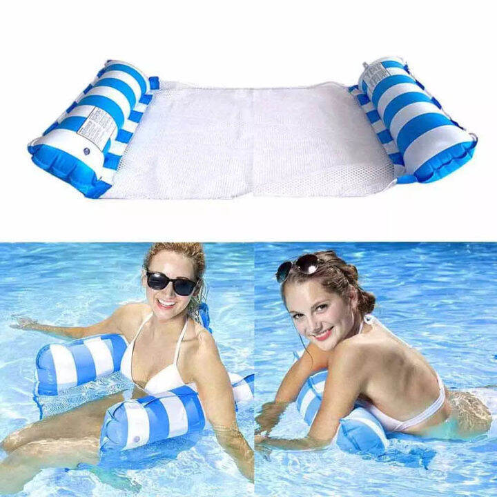Inflatable Mattress Water Float Hammock Swimming Pool Beach Accessories Pool Foldable Floating