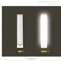 1120เซนติเมตร LED Motion Sensor ไฟกลางคืนแม่เหล็ก USB ชาร์จโคมไฟสำหรับห้องนั่งเล่นตู้เสื้อผ้าตู้ครัวห้องนอนข้างเตียง