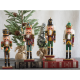 Fugure Nutcracker Wood Bugler Soldier Toy Model Ornament Statues Decor Christmas