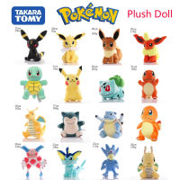 * โปเกมอนของเล่นตุ๊กตา Pikachu ยัดไส้ Eevee C Harmander S Quirtle C Harizard B Lastoise B Ulbasaur อะนิเมะรูปตุ๊กตาเด็กของขวัญคริสต์มาส