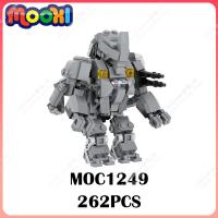 MOC1249ชุดของเล่นสุดสร้างสรรค์สำหรับเด็กแรดบล็อกตัวต่อ Mecha ชุดพลังจิตไซไฟพร้อมโมเดลตุ๊กตาขยับแขนขาได้ส่วนประกอบ DIY ของเล่นสำหรับเด็ก