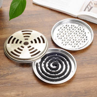 [YESPERY]Portable Mosquito Coils Holder Large Metal Repellent Shelf with Cover Mosquito Coil Tray Hotel Summer Anti Mosquito Supplies