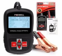 เครื่องวิเคราะห์แบตเตอรี่ เครื่องตรวจสอบแบตเตอรี่ เครื่องวัดแบตเตอรี่ Foxwell BT100 12V Car Battery Tester Analyzer Automotive Test BT100 ใช้ได้ทั้งแบบ Flooded AGM GEL