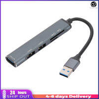 สายต่อขยายยูเอสบีฮับยูเอสบีแยกตัวแปลงแบบหลายพอร์ต1 USB 3.0 2.0 USB 2 USB พร้อมการ์ดรีดเดอร์ SD TF สำหรับโน็คบุคตั้งโต๊ะชิ้น