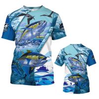 New Fishing T-Shirts Outdoor Fish 3D Print Streetwear Men Women Sports Casual Fashion Oversized T Shirt Kids Tees Tops Clothing