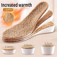 Heightening Thermal Insoles for Feet Winter Womens Thick Wool Fur Fleece Warm Insoles for Shoes Breathable Mens Heat Shoe Pads Shoes Accessories