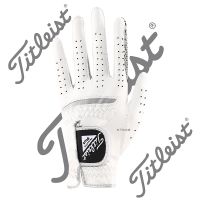 Titleist ถุงมือกอล์ฟ Mens Lambskin Wear-resistant Gloves กีฬา ถุงมือกอล์ฟที่สะดวกสบาย อนุภาคกันลื่นระบายอากาศ