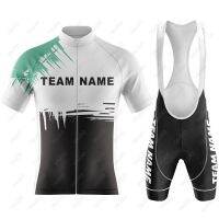 2023 Summer Custom Team Name Mans Cycling Clothing Short Sleeve MTB Bike Riding Cycling Jersey Set Maillot Ciclismo Hombre