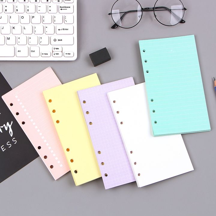 fashion-colorful-notebook-accessories-a5-a6-color-planner-inners-filler-papers-40-sheet-set-inside