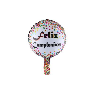 10ชิ้น/ล็อต10นิ้ว Feliz Cumpleanos สเปนบอลลูนกลมลมรูปร่างลูกโลกปาร์ตี้วันเกิด Balon Ulang Tahun
