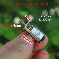 New Production? DC1.5-5V มอเตอร์เกียร์ขนาดเล็กสำหรับของเล่นรุ่น15-48รอบต่อนาทีมอเตอร์ไฟฟ้ากระแสตรงขนาดเล็กสำหรับลด N20