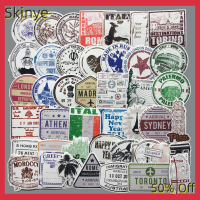 Skinye [คลังสินค้าพร้อม] Kawayi น่ารัก60ชิ้น/ล็อตย้อนยุคการเดินทางบัตรผ่านขึ้นเครื่องตั๋วเครื่องบินสติกเกอร์กระเป๋าเดินทางสร้างสรรค์