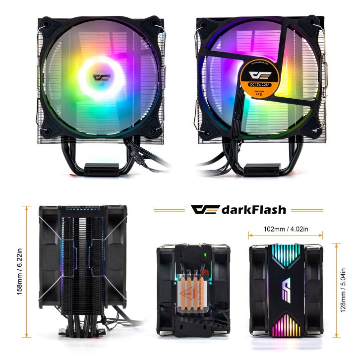 darkflash-computer-case-cpu-cooler-radiator-aluminum-12v-processor-cooler-cpu-cooling-fan-argb-for-intel-1151-1155-am3-am4-amd