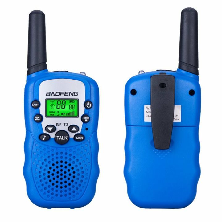 แพค2ตัว-children-mini-kids-uhf-walkie-talkie-bf-t3-baofeng-frs-two-way-radio-communicator-t3-handy-talkie-hf-transceiver-blue-2439