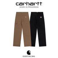 Carhartt Carhartt WIP P อเมริกาแบบย้อนยุค Overalls โลโก้ยอดนิยมกางเกงขายาวใส่เล่นความสูงสีบริสุทธิ์ทรงกระบอกตรง UNIQLO