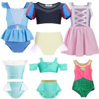 Summer Swimming Dress up for Baby Girls Bathing Suit Kids Swimwear Inspired from Fairy Tale Children One Piece Princess Swimsuit