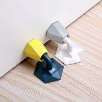 【LZ】 Mute Non-punch Silicone Door Stopper Touch Toilet Wall Absorption Door Plug Anti-bump Door Holder Gear Gate Resistance Door Stop