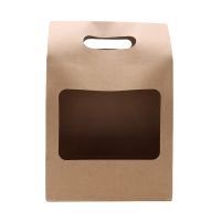 5Pcs Brown Kraft Paper Gift Bags Wedding Flower Packaging Recyclable Florist Gift Packaging Box Party Gift Packing 38 x 25 x 12CM