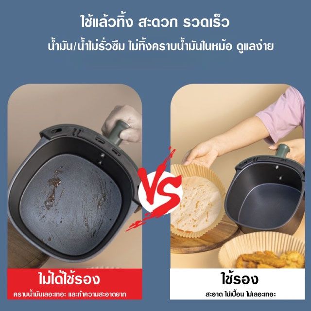 กระดาษรองอบ-แผ่นรองหม้อทอดไร้น้ำมัน-หม้อทอดอากาศ-หม้อทอดไร้น้ำมัน-แผ่นรองหม้อทอด-กระดาษดูดซับน้ำมันทำบาร์บีคิว