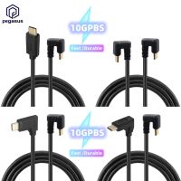 U Angled 10Gbps Type-C USB 3.1 Male to USB-C 90 Degree Angle Male Extension Data Charging Cable