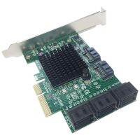 SSU PCIe 2.0 X4 to SATA III 8 Ports Adapter Card (ASM Chipset) for IPFS Mining and Adding SATA 3.0 Devices