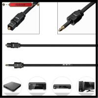 ALABINOH เปลือกพีวีซี ดิจิทัล ชุบทอง สายสัญญาณเสียง ถึง 3.5 มม. ถึง Toslink สาย SPDIF สายไฟเบอร์ออปติก