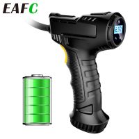 EAFC Car Air Pump 120W Handhold Rechargeable Air Compressor Inflatable Pump Digital Display Tire Inflator Equipment