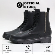 Chunky Combat Boots thời trang MĐ G1105 da lì chống nhăn, đế cao