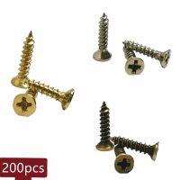 200pcs 2x5mm 2x6mm 2x8mm 2x10mm  steel Phillips Pan Round Head Self tapping Screw Wood Screw Screw Nut Drivers