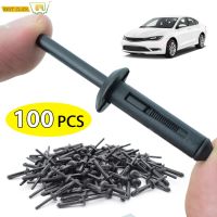 100X พลาสติก Rivet คลิปกันชน Fender Retainer Fastener สำหรับ Ford GM Chrysler Jeep Wrangler 06 - 18 Dodge Avenger OE # 6506007AA