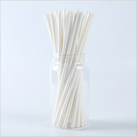 (100 ชิ้น) หลอดกระดาษมาตรฐาน (Paper Straw) ขนาด 6x197 มม. เกรดพรีเมี่ยม วัสดุธรรมชาติ 100%