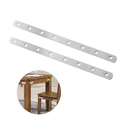 ﹍◊ 2pcs Flat Straight Bracket Stainless Steel Mending Brace Plates Furniture Repair Fixing Joint