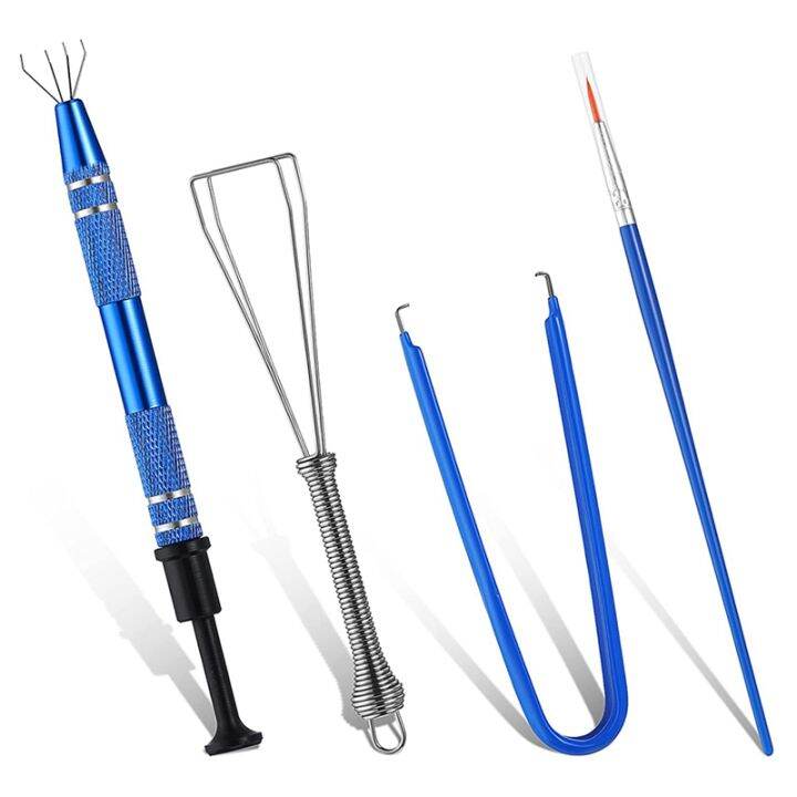 Keyboard Lube Switch Puller Kits, Metal Stem Holder 4 Prong Tool Puller