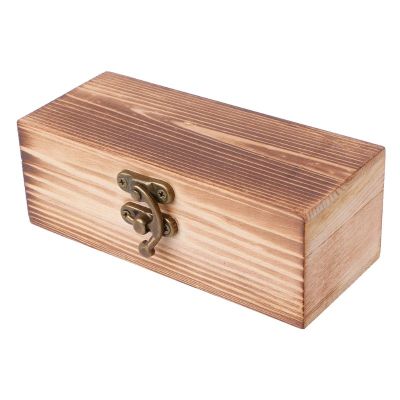 【yong】Rectangle Wooden Hinged Box Jewellery Storage Case Crfats Sundries Organizer