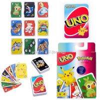 Mattel UNO-Pokemon Potter ของแท้ความบันเทิงที่บ้านกล่องของขวัญโป๊กเกอร์สนุกเกมกระดานเด็กของขวัญการ์ดของเล่นสำหรับเด็กพร้อม Stockbnysg