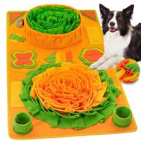 ㍿▤☾ Pet Dog Snuffle Mat Nose Smell Training Sniffing Pad Dog Puzzle Toy Slow Feeding Bowl Food Dispenser Treats Pad Washable Dog toy