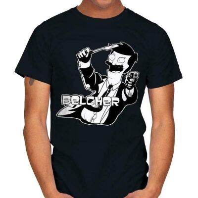 Birtheday Gift R1 Bobs Burger Bob Belcher In Sterling Archer Style Parody Black T-shirt  M4WD