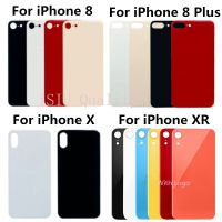 ฝาหลังสำหรับ iPhone 8 8 PLUS สำหรับ iPhone XR ฝาหลังปิดโทรศัพท์มีรูขนาดใหญ่ด้านหลังหน้าจอโทรศัพท์ปลอกหุ้มช่องหลังเคส LHG3765อะไหล่