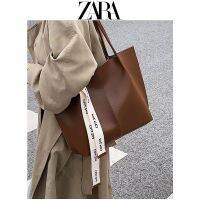 โอ้♟Zara★ กระเป๋าผู้หญิงระดับไฮเอนด์,มัดย้อมเข้ากับทุกช่องฝรั่งเศสร่อซู้ลกระเป๋าสะพายไหล่กระเป๋าขนาดใหญ่ความจุกระเป๋าขนาดใหญ่