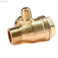 ✧ 3 Port Brass Central Pneumatic Valves Air Compressor Check Valve Thread 90 Degree DIY Home Tools