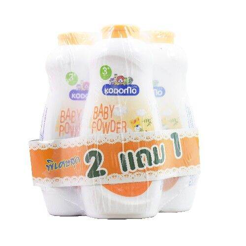 แพค3-แป้ง-โคโดโมะ-400-กรัม-แพ็ค-3-กระป๋อง-kodomo-baby-powder-400g-1-3-กระป๋อง-สีส้ม-ทากันยุงได้-ด้วย-ส่งฟรี-กดเก็บคูปองส่งฟรีที่หน้าร้าน