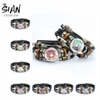 Anime Hololive Vtuber Leather Bracelets Inugami Korone Shirakami Fubuki Usada Pekora Minato Aqua Bracelets Bangles Otaku Jewelry