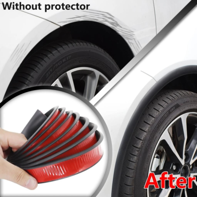 Universal รถ Fender Flares Arche ยาง Wing Arch Extension สำหรับ Auto Wheel Lip Body Kit Protector ประตูซีลแถบสติกเกอร์