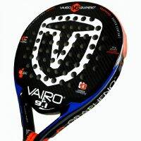 พาเดลแร็กเก็ต,ไม้เทนนิส Padel Racket VAIRO 9.1 CARBON FIBER Carbon Graphite Frame Carbon Fiber Grip Beginner &amp; Intermediate Series (free grip)