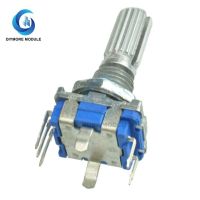 1Set 360 Degree EC11 Rotary Encoder Code Switch Digital Potentiometer with Knob 7 Pins Shaft Dia. 6mm*20mm for Arduino