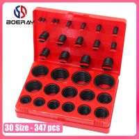 347pcs 30 Sizes NBR O Ring Seal Assortment Set Metric Universal Rubber O-Rings for Automotive Truck Plumbing Sealing Ring Kit