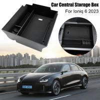 New For Ioniq 6 2023 Non-Slip Rubber Armrest Storage Box Car Central Storage Box Auto Interior Ioniq 6 Accessories 2023 O6I8